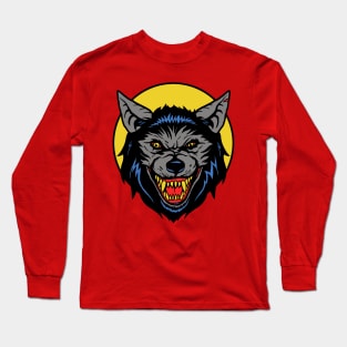 Retro Werewolf Long Sleeve T-Shirt